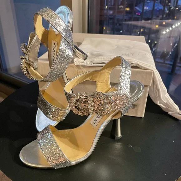 Authentic Jimmy Choo Sandals - Sereno 100. Size 8.5 - Picture 2 of 6